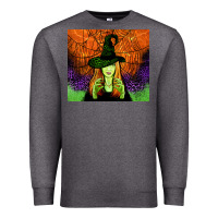 Charcoal Heather halloween witch tumbler Premium Sweatshirt - Jasminsmagicworld