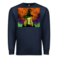 Navy halloween witch tumbler Premium Sweatshirt - Jasminsmagicworld