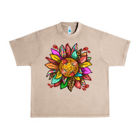 French Oak strawberry sunflower Urban Heavy Tee - texasbilliewilder