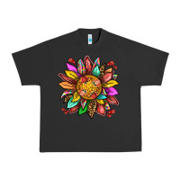 Pigment Black strawberry sunflower Urban Heavy Tee - texasbilliewilder