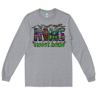 Heather Grey home sweet home Long Sleeve Tee - CowhideDigitalArt