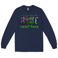 Navy home sweet home Long Sleeve Tee - CowhideDigitalArt