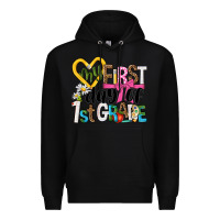 Black my first day of 1st grade Premium Hoodie - NancyCooperArtShop
