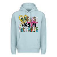 Blue Mist my first day of 1st grade Premium Hoodie - NancyCooperArtShop