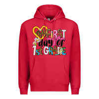 Cardinal my first day of 1st grade Premium Hoodie - NancyCooperArtShop