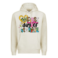 Oatmeal Heather my first day of 1st grade Premium Hoodie - NancyCooperArtShop