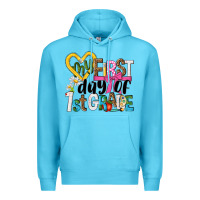 Ocean Blue my first day of 1st grade Premium Hoodie - NancyCooperArtShop