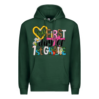Sports Green my first day of 1st grade Premium Hoodie - NancyCooperArtShop
