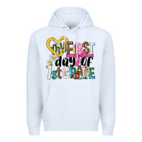 White my first day of 1st grade Premium Hoodie - NancyCooperArtShop