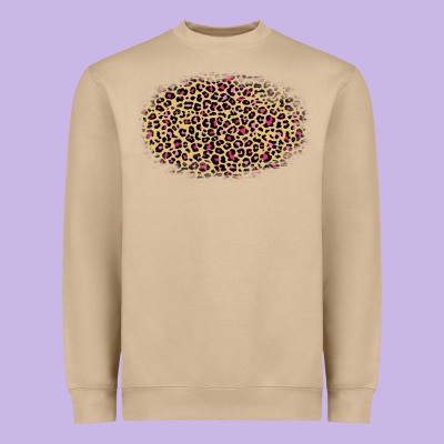 Heavyweight Sweatshirt leopard pattern