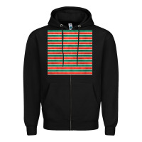Black christmas stripes seamless pattern Zipper Hoodie - BundleAndBundleShop