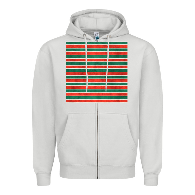 Christmas Stripes Seamless Pattern Zipper Hoodie by BundleAndBundleShop | Teevron