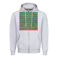 Heather Grey christmas stripes seamless pattern Zipper Hoodie - BundleAndBundleShop