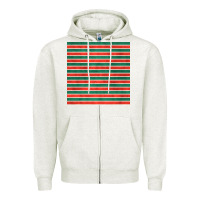 Oatmeal Heather christmas stripes seamless pattern Zipper Hoodie - BundleAndBundleShop