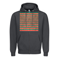 Smoke christmas stripes seamless pattern Zipper Hoodie - BundleAndBundleShop