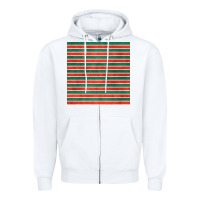 White christmas stripes seamless pattern Zipper Hoodie - BundleAndBundleShop