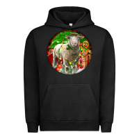 Pigment Black christmas dorset sheep Urban Hoodie - LillyAllenDesigns