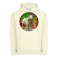 Pigment Pistachio christmas dorset sheep Urban Hoodie - LillyAllenDesigns