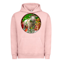 Pigment Salmon christmas dorset sheep Urban Hoodie - LillyAllenDesigns