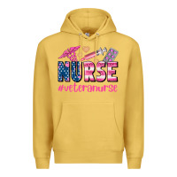 Antique Gold veteran nurse Premium Hoodie - AdoDesignShop