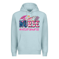 Blue Mist veteran nurse Premium Hoodie - AdoDesignShop