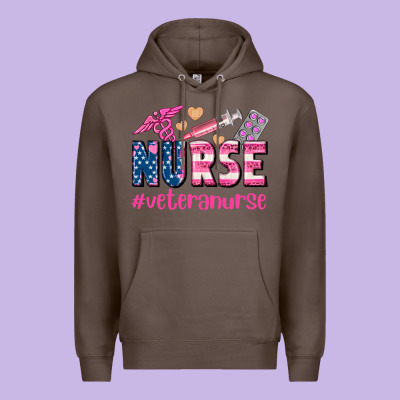 Veteran Nurse Premium Hoodie Designed By Adodesignshop