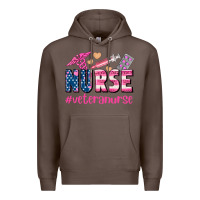 Coffee veteran nurse Premium Hoodie - AdoDesignShop