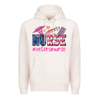 Pale Pink veteran nurse Premium Hoodie - AdoDesignShop