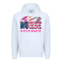 White veteran nurse Premium Hoodie - AdoDesignShop