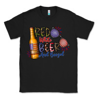 Black red white beer and boozed Classic Tee - CowhideDigitalArt