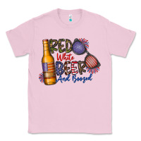 Bubblegum Pink red white beer and boozed Classic Tee - CowhideDigitalArt