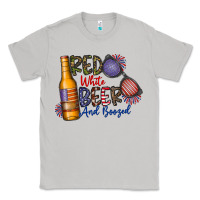 Moon Dust red white beer and boozed Classic Tee - CowhideDigitalArt