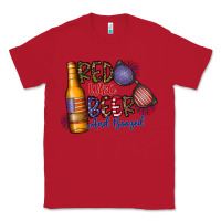 Red red white beer and boozed Classic Tee - CowhideDigitalArt