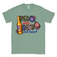 Sage red white beer and boozed Classic Tee - CowhideDigitalArt