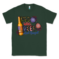 Sports Green red white beer and boozed Classic Tee - CowhideDigitalArt