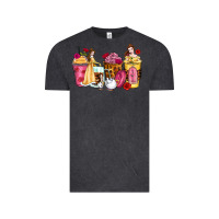 Vintage Black princess cartoon coffee cups Vintage Tee - Zillion Design Studio