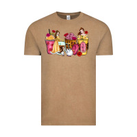 Vintage Coffee princess cartoon coffee cups Vintage Tee - Zillion Design Studio
