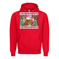 Red pink skeleton  christmas Zipper Hoodie - AdoDesignShop