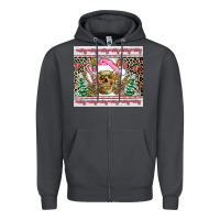 Smoke pink skeleton  christmas Zipper Hoodie - AdoDesignShop
