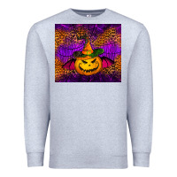 Heather Grey halloween jack o'lantern tumbler Premium Sweatshirt - Jasminsmagicworld