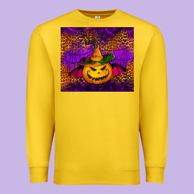 Halloween Jack O'lantern Tumbler Premium Sweatshirt Designed By Jasminsmagicworld