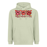 Matcha happy valentines day paws Heavyweight Hoodie - NancyCooperArtShop