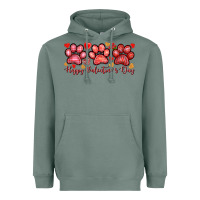 Sage happy valentines day paws Heavyweight Hoodie - NancyCooperArtShop