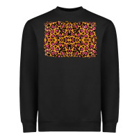 Black leopard glitter background Heavyweight Sweatshirt - RanaPortraitStore