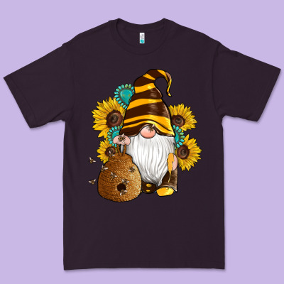 Western Bee Gnomes Beehive Honey Sunflowers Gemstone Premium Tee Designed By Artiststas