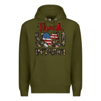 Army Green thank you veteran Premium Hoodie - MaliasSmallBusiness
