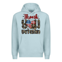 Blue Mist thank you veteran Premium Hoodie - MaliasSmallBusiness