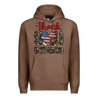 Chestnut thank you veteran Premium Hoodie - MaliasSmallBusiness