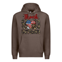 Coffee thank you veteran Premium Hoodie - MaliasSmallBusiness