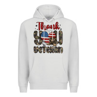 Dove Grey thank you veteran Premium Hoodie - MaliasSmallBusiness